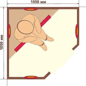 ИК Кабина 1-местная Угловая ИК Кабина 1-местная Угловая
