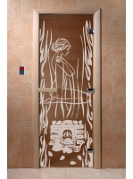 Дверь для саун DoorWood "Волшебный пар бронза"