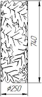 Сетка для камней Grill'D Dubravo L-740 мм