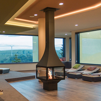 Центральный камин Bordelet JULIETTA 985 BLACK LINE