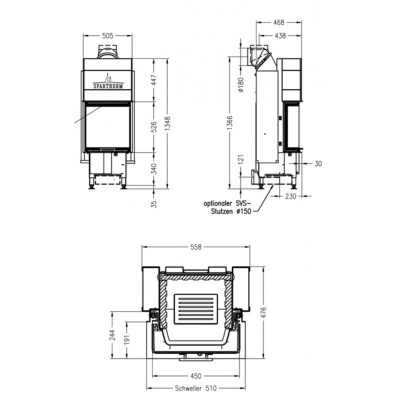 Каминная топка Spartherm Varia C 45h