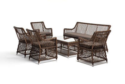 Лаунж-зона 4SIS Асти на 6 персон Цвет: коричневый Лаунж-зона 4SIS Асти на 6 персон Цвет: коричневый