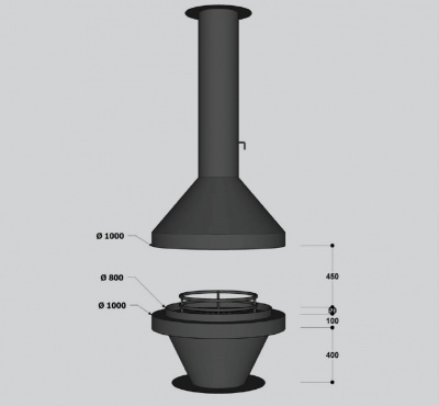 Центральный камин Fireline DAMLA