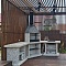 Угловой барбекю комплекс Fireline Garden с мойкой