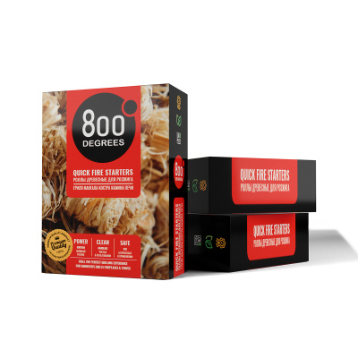 Розжиг брикеты 800 Degrees Легкий розжиг, 64 плитки