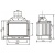 Каминная топка Cheminees Diffusion B 1,0 с шибером Каминная топка Cheminees Diffusion B 1,0 с шибером