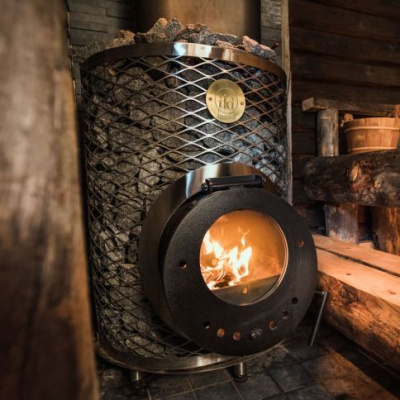 Дровяная печь для сауны IKI Loyly со стеклянной дверцей