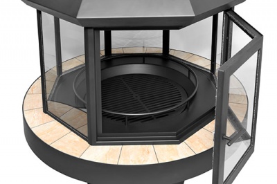 Островной камин LUGO