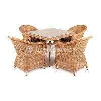 Обеденная группа 4SIS Фредо Цвет: соломенный