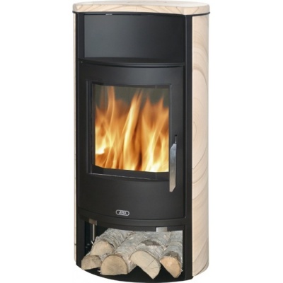 Печь-камин ABX Pori 7 (серая сталь тальк с верхней плитой)