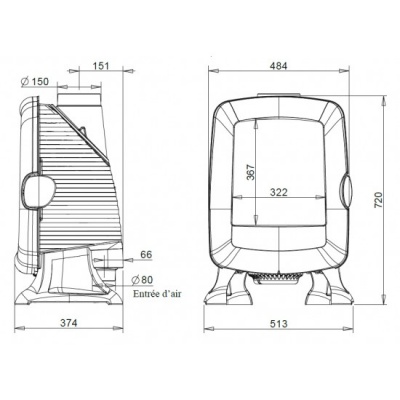 ПЕЧЬ-КАМИН Invicta ELO S