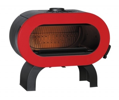 ПЕЧЬ-КАМИН Invicta FIFTY SUR ARCHE эмаль красная