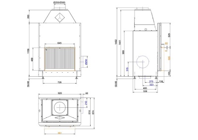 Каминная топка Brunner Urfeuer 50/66 Каминная топка Brunner Urfeuer 50/66