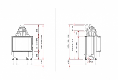 Каминная топка Schmid Pano 6757