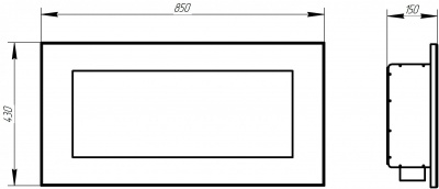 Биокамин Window Gorizontal