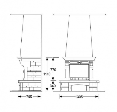 Каминная облицовка Supra Talence 3