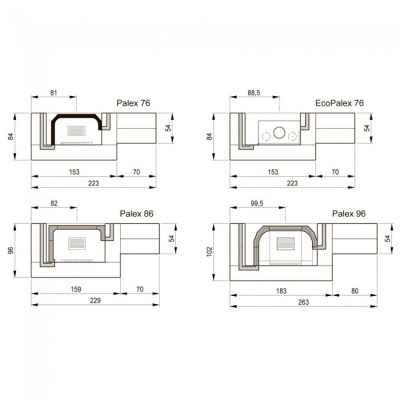 Каминная облицовка Palazzetti Rovigno