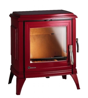 ПЕЧЬ-КАМИН Invicta SEDAN M красная эмаль NEW