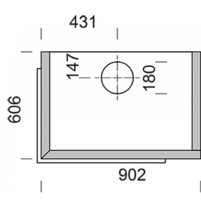 Камин NunnaUuni Deko 5 LW, пристенный левый