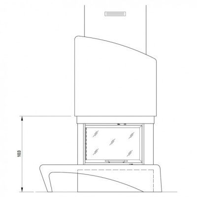 Каминная облицовка Palazzetti Saint Michel dx Каминная облицовка Palazzetti Saint Michel dx