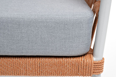 Кресло 4SIS Диего Цвет: светло-серый (RAL7035) шагрень, оранжевый меланж, светло-серый