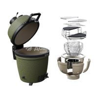 Гриль керамический угольный Kamado Epicurean Model X Solo Olive (Built-In)