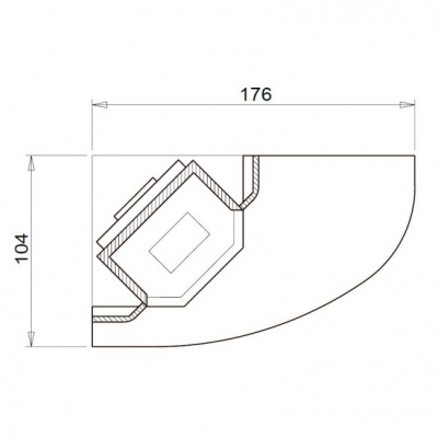 Каминная облицовка Palazzetti Filadelfia dx, под Mbl 64 exagone