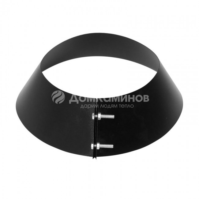 Юбка на трубу с изоляцией Везувий BLACK (AISI 430/0,5мм) d=250