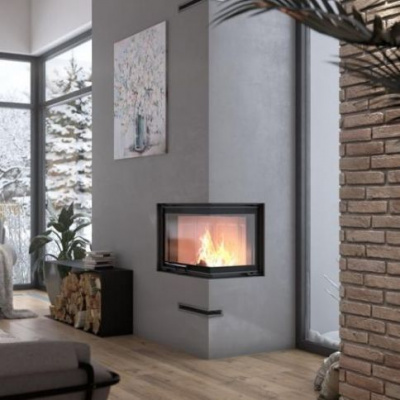 Топка Defro Home Intra ME G угловая, 13кВт, 924/548/498мм, гильотина