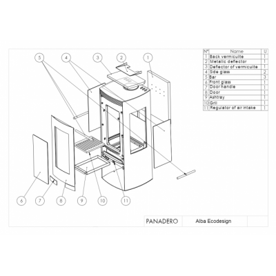 Печь-камин Panadero Alba Печь-камин Panadero Alba