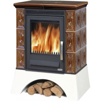 Печь-камин ABX Helvetia KP, с теплообменником (коричневая) Печь-камин ABX Helvetia KP, с теплообменником (коричневая)