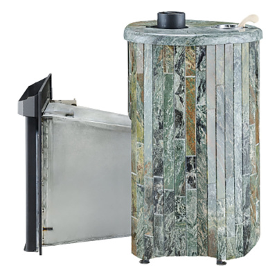 Дровяная печь Ферингер Малютка ПФ в облицовке Жадеит наборный, до 18 м³ Дровяная печь Ферингер Малютка ПФ в облицовке Жадеит наборный, до 18 м³