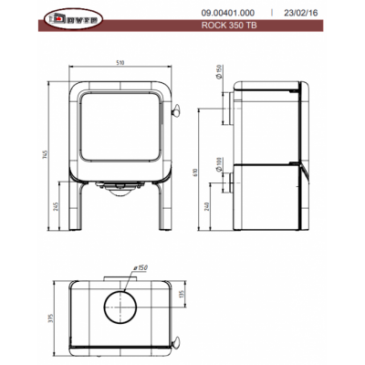 Печь-камин Dovre ROCK350TB/E12 Печь-камин Dovre ROCK350TB/E12
