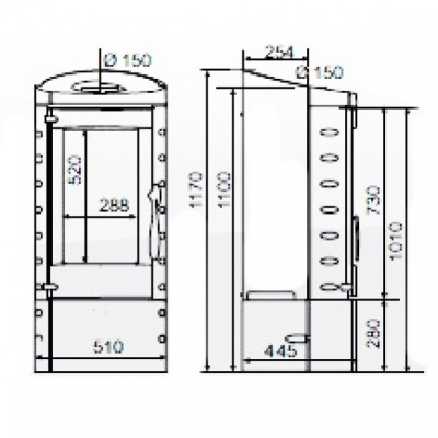 Отопительная печь Supra Gotham