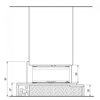 Каминная облицовка Palazzetti Texas sx, под MBL 16:9 3D Каминная облицовка Palazzetti Texas sx, под MBL 16:9 3D