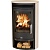 Печь-камин ABX Arktis 4 (черная сталь, мокка крем)