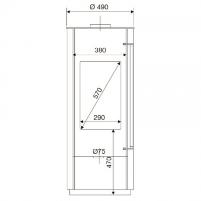Отопительная печь Supra Lucie Rouge Отопительная печь Supra Lucie Rouge