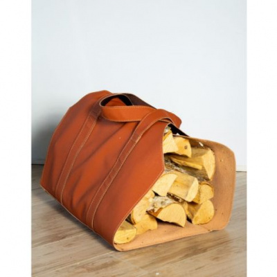 Переноска для дров FireWood Vienna экокожа