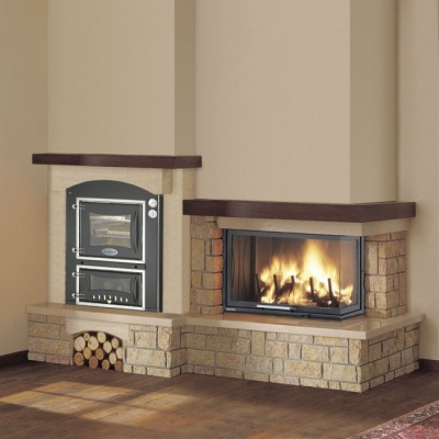 Каминная облицовка Palazzetti Bracciano, с духовкой