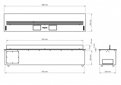 Автоматический биокамин Biograte Smart Fire S 1000