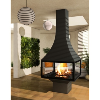 Центральный камин Bordelet JULIETTA 985 BLACK LINE