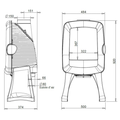 ПЕЧЬ-КАМИН Invicta ELO L