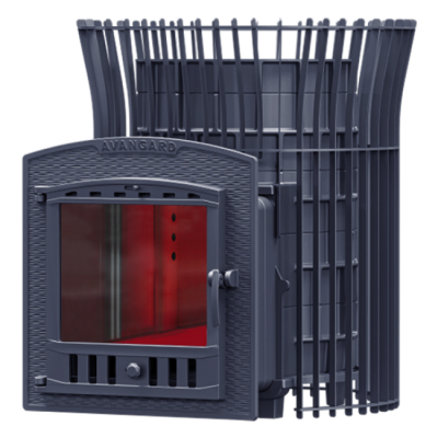 Печь для бани чугунная Гефест AVANGARD 30 (П2) в сетке Тюльпан Печь для бани чугунная Гефест AVANGARD 30 (П2) в сетке Тюльпан