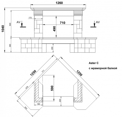 Облицовка Aster Rosso С