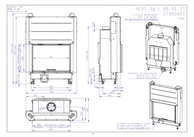 Каминная топка Romotop HEAT 3G L 88.66.01
