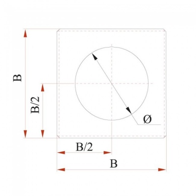 Фланец Дымок 0.5 мм (D+200)мм х (D+200)мм , d=300 мм Фланец Дымок 0.5 мм (D+200)мм х (D+200)мм , d=300 мм