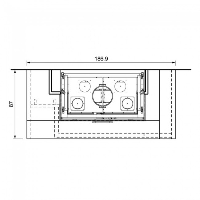 Каминная облицовка Palazzetti Texas sx, под MBL 16:9 3D Каминная облицовка Palazzetti Texas sx, под MBL 16:9 3D