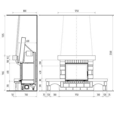 Каминная облицовка Supra Chevannes