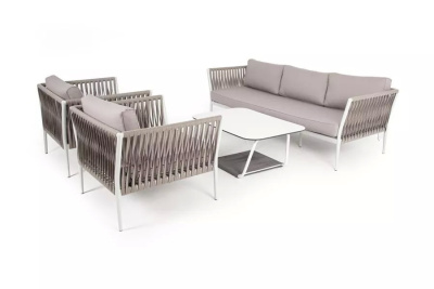 Лаунж-зона 4SIS Касабланка на 5 персон из роупа Цвет: бежевый Лаунж-зона 4SIS Касабланка на 5 персон из роупа Цвет: бежевый