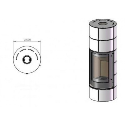 Печь-камин Ember Olja 1G Печь-камин Ember Olja 1G